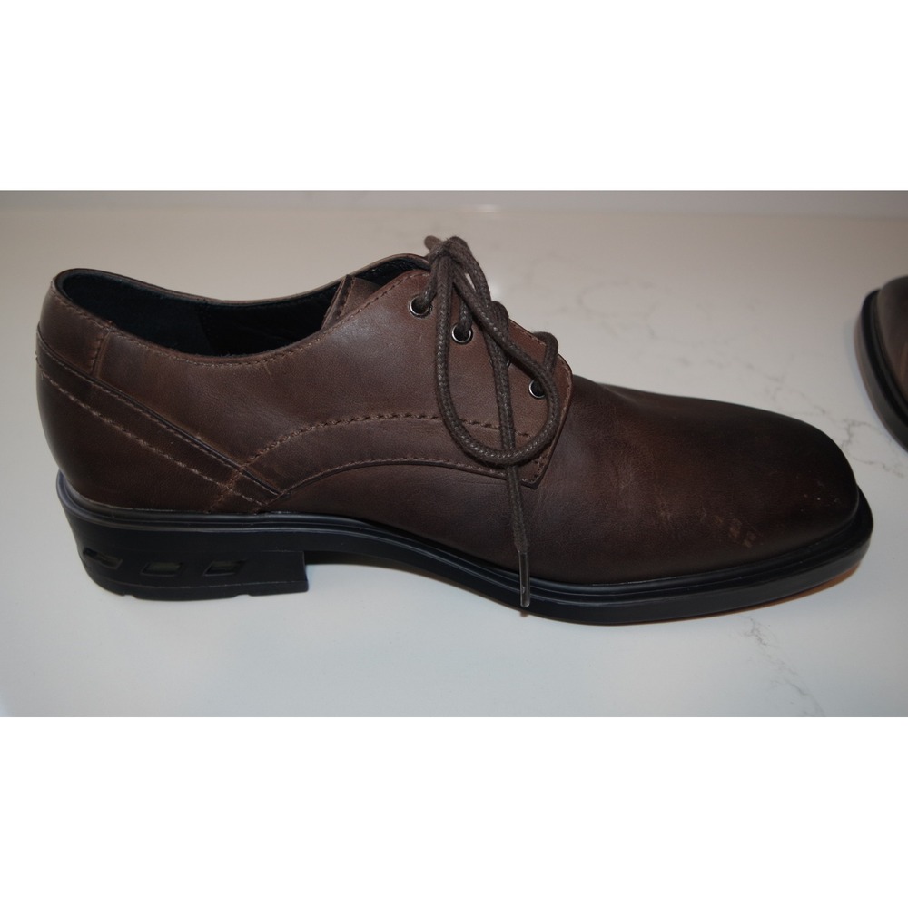 Rockport Mens Brown Leather Oxford Shoes Adidas Torsion APM1221V Size 7.5M - Picture 4 of 7